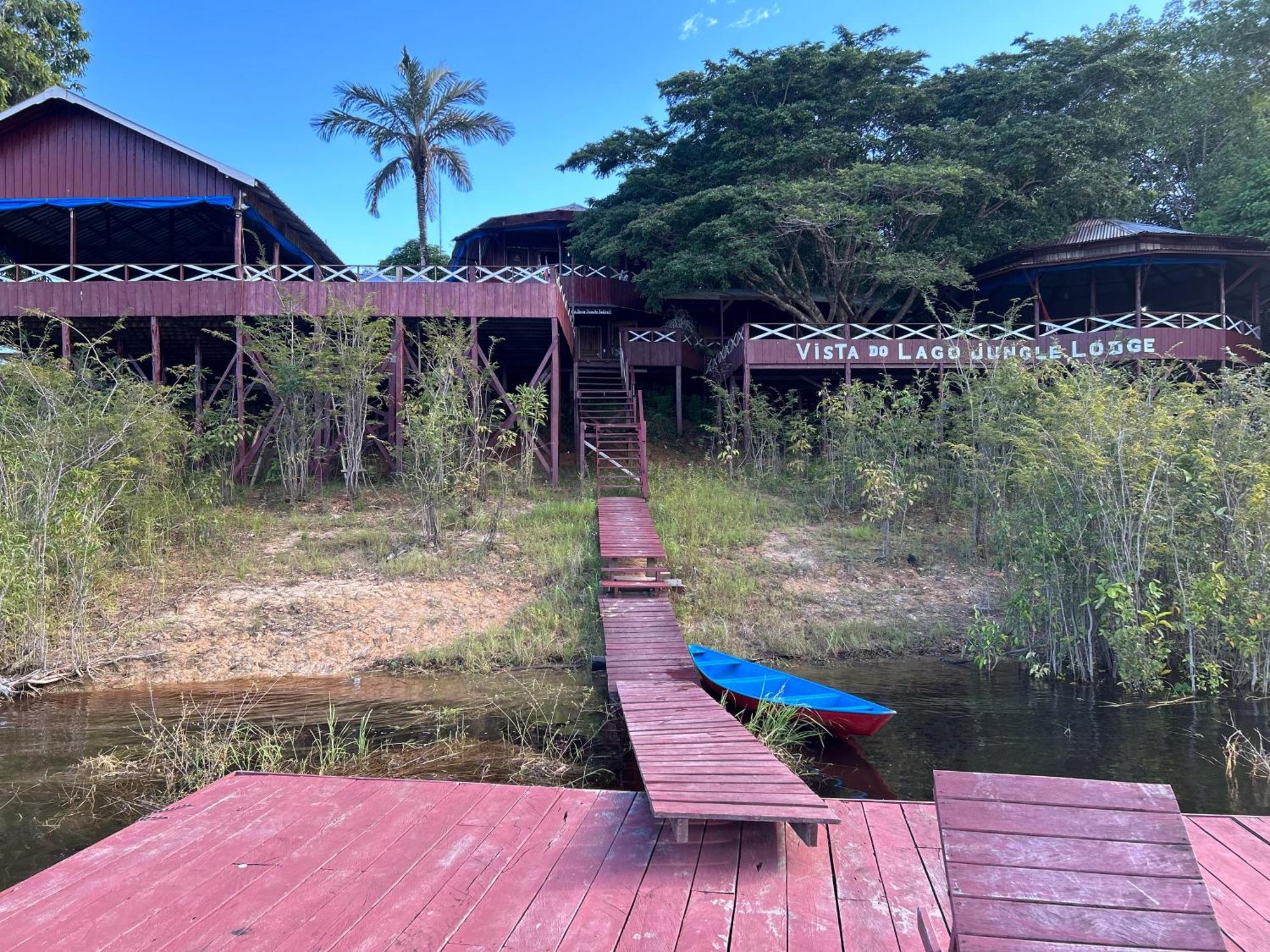 Vista do Lago Jungle Lodge Cajual Exterior foto