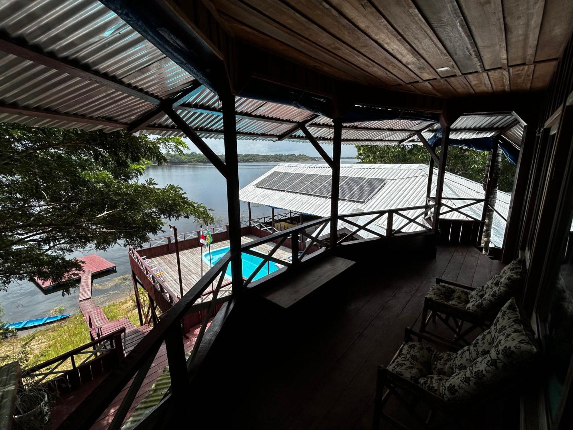 Vista do Lago Jungle Lodge Cajual Exterior foto